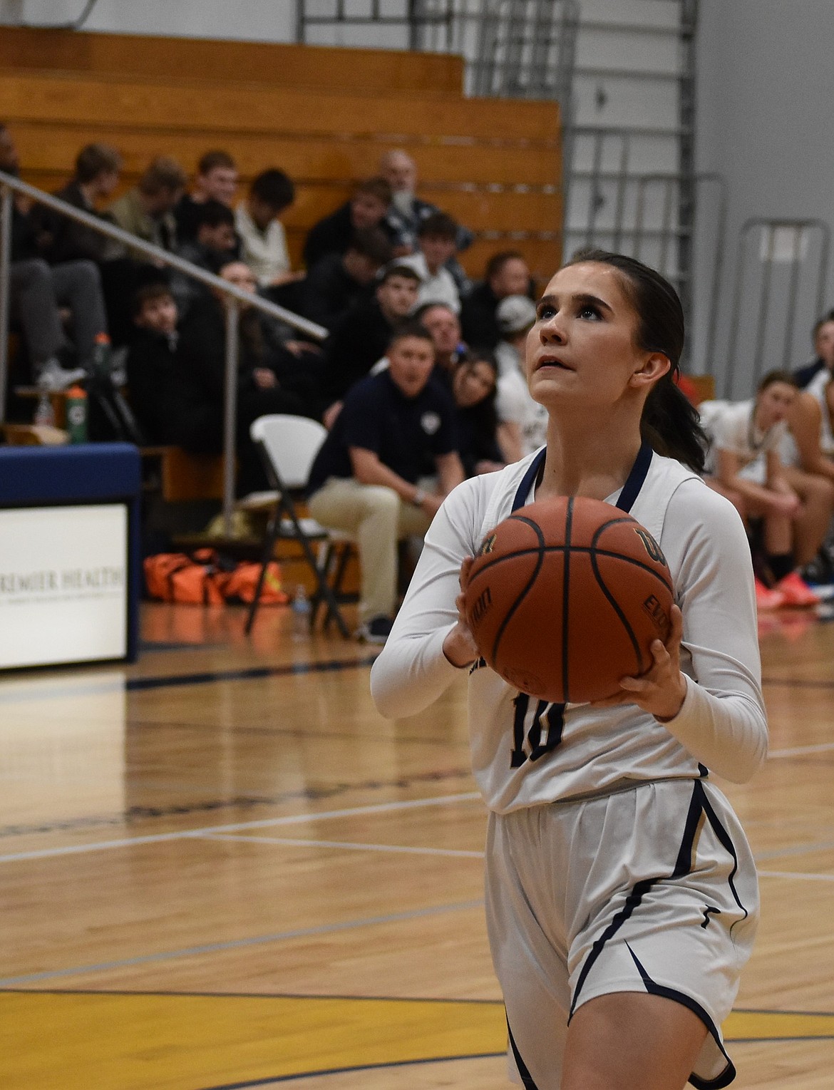 Brynlynn King, a senior from MLCA/CCS, drives for the basket during a game earlier in the season.