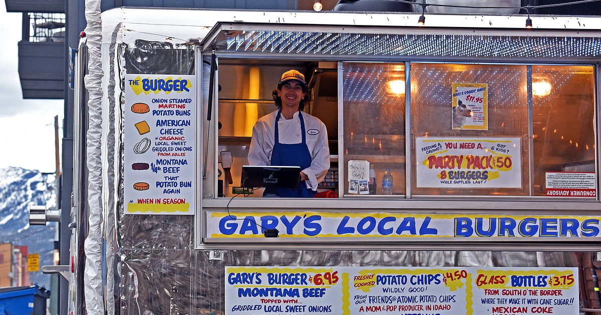 Food trucks serve local burgers at a bargain price