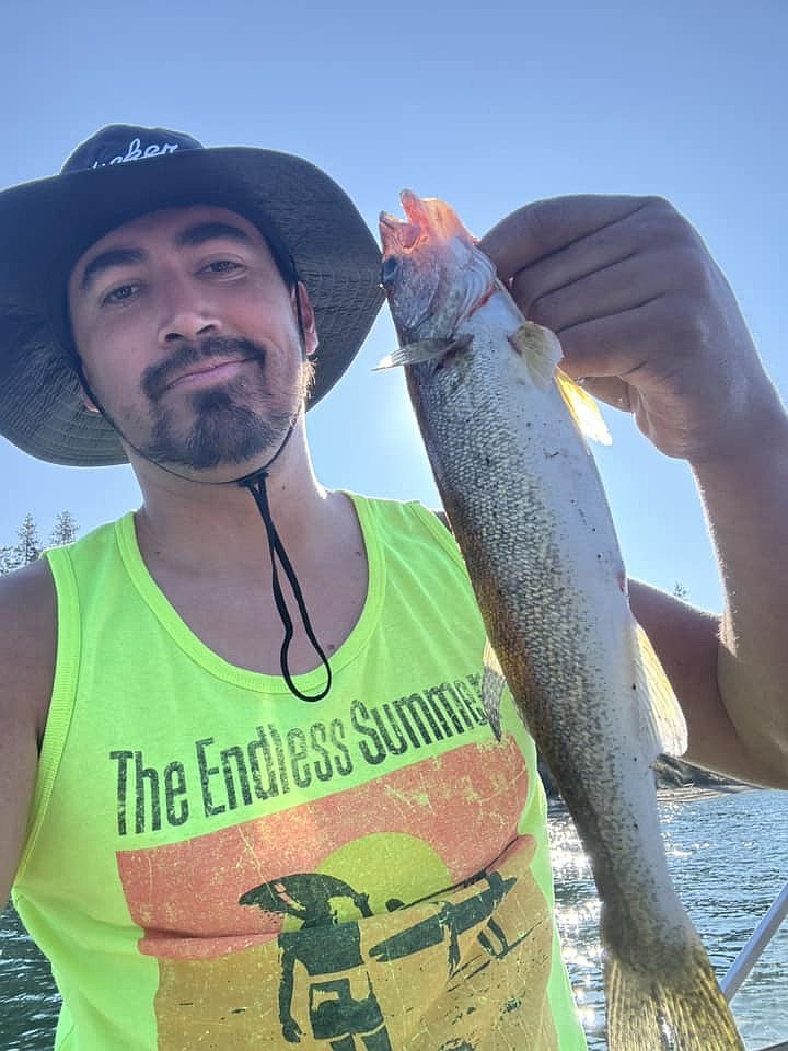 Post Falls resident Niko Salinas unwinds from work through hobbies like fishing with friends.