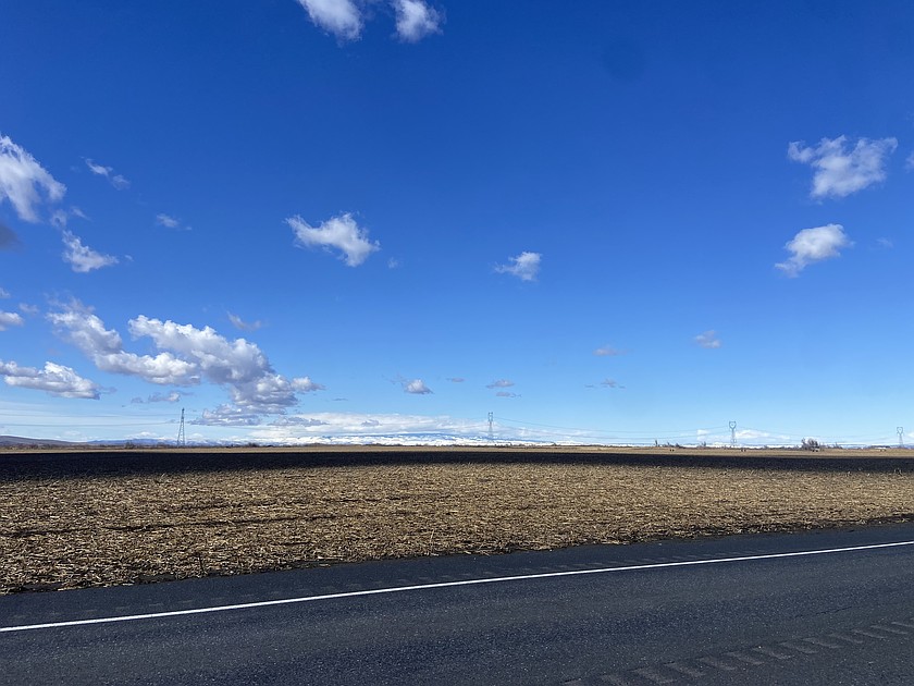 Sun shines down on fields near Royal City Saturday afternoon. This week will have a mix of clouds and blue skies to start with but will warm throughout the week with some places seeing highs in the mid-upper 70s in the Basin.