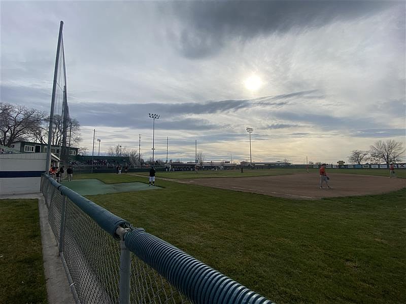 Sunshine peeks through partly cloudy skies above Larson Playfield in Moses Lake Monday afternoon. Temperatures will be in the upper 50s to low 70s this week, depending on the day and where you’re at in Grant and Adams counties.