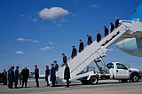 Photo of Trump at dignified transfer for US service members killed in Middle East
