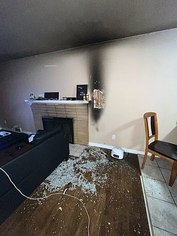 Smoke alarms alerted a Moses Lake family to a fire started by a plugged-in appliance early Wednesday morning.