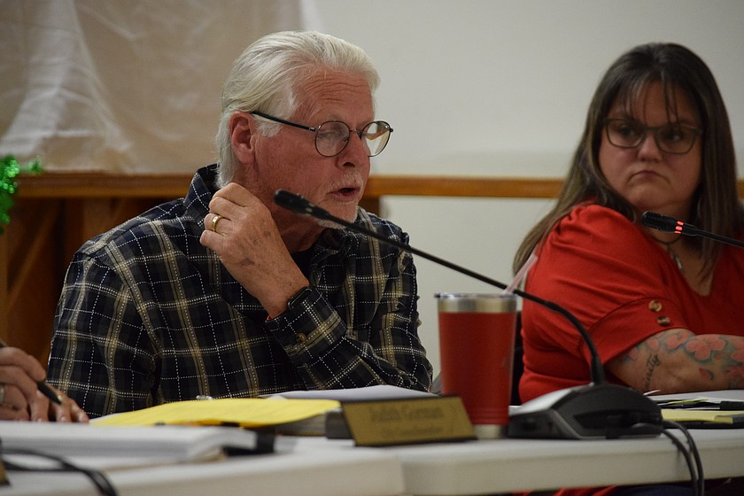 Several measures were tabled at the recent Soap Lake City Council meeting and are set to be reviewed during a special meeting Tuesday at 1 p.m. Pictured is Soap Lake Councilmember John Carson.