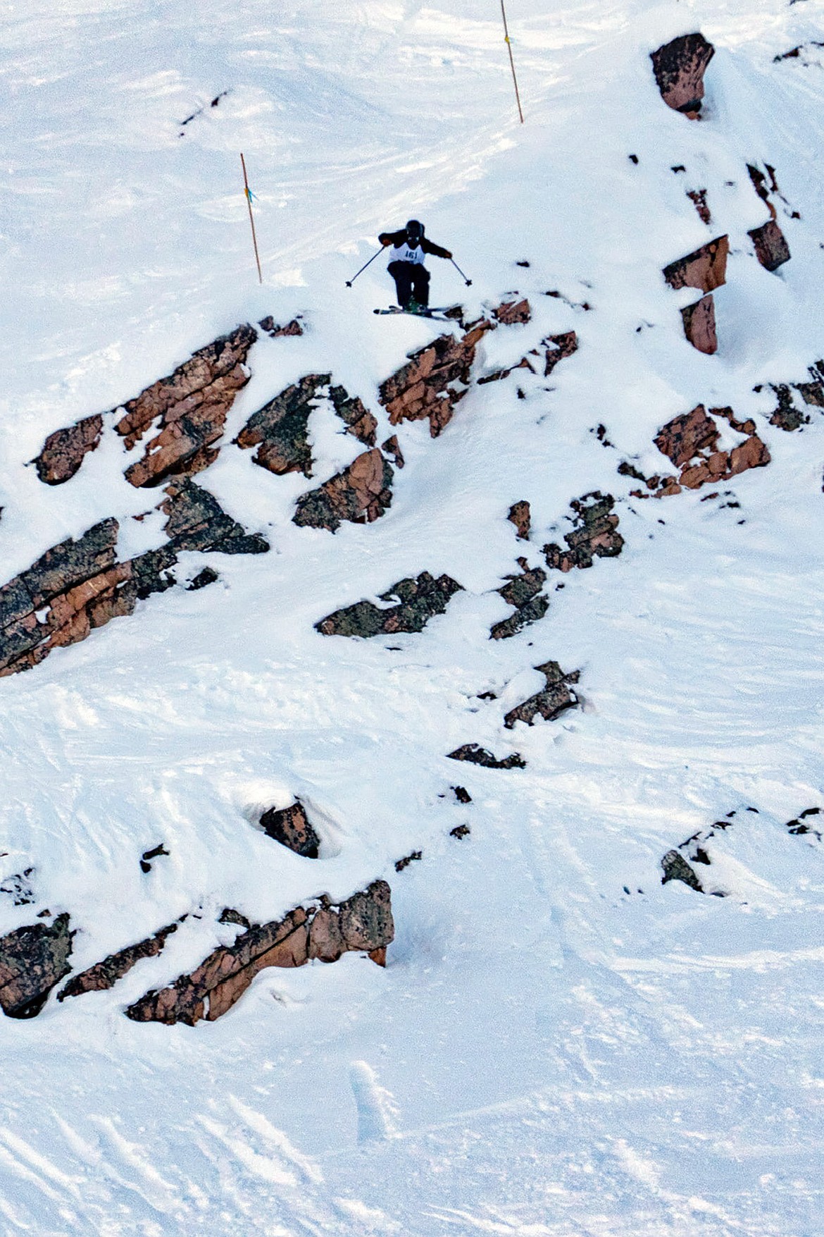 Liam Byrd  competes at Kicking Horse, (Aaron McCartney photo)