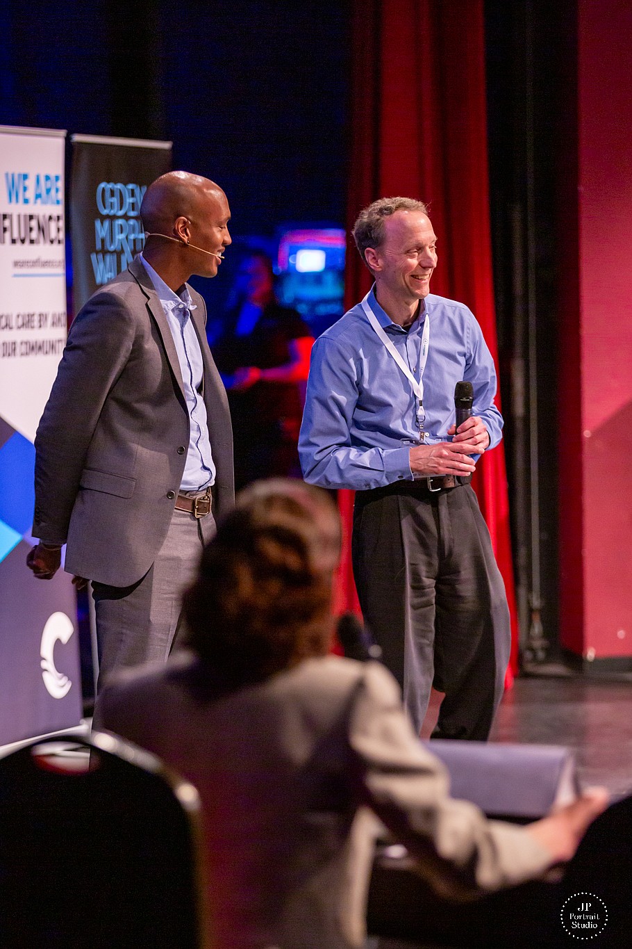 Dopl Technologies co-founders Dr. Ryan James and Dr. Stephen Seslar compete live during the 2024 Flywheel Investment Conference. Flywheel investors invested $150,000 in the Bothell-based startup.