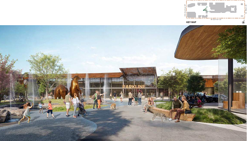 Concept design for Kalispell Center Mall (Courtesy of SHOP Companies)