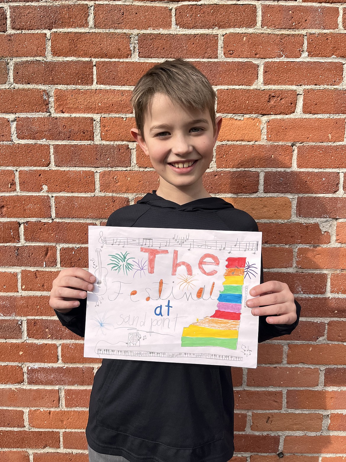 Fennik Johanson, 9, of Sandpoint, is the winner of the Festival at Sandpoint's 2026 Youth Poster Contest.