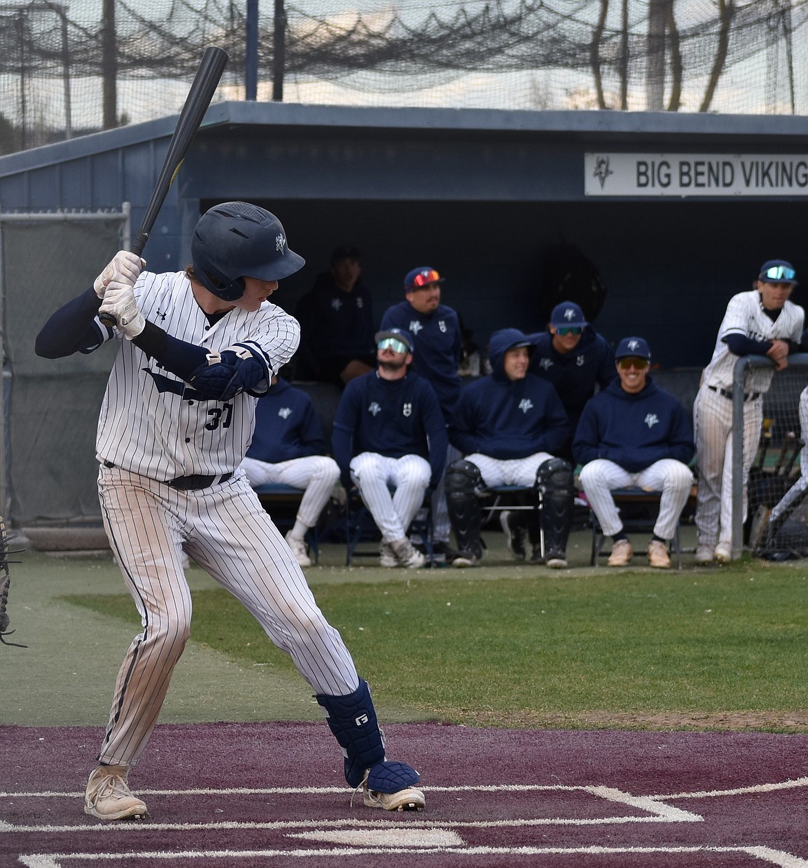 Ryley Doig from BBCC steps up to bat during Wednesday’s doubleheader against Wenatchee Valley.