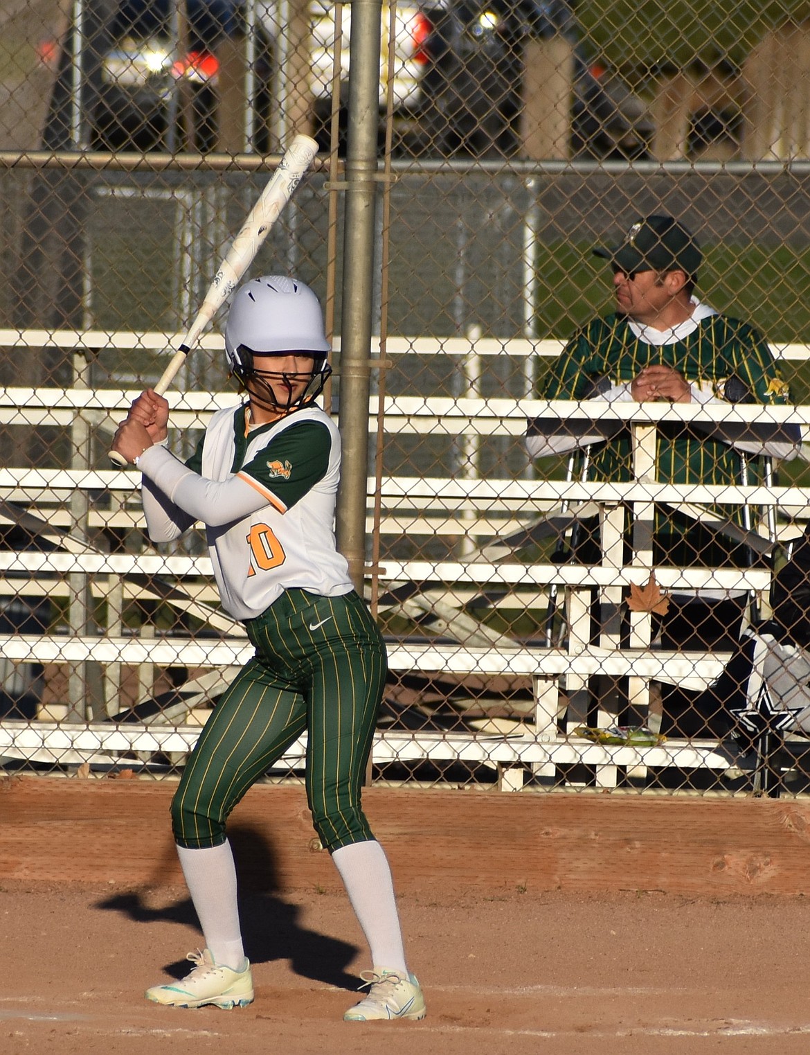 Diana Herrera Virrueta from Quincy steps up to bat in game two against Othello Thursday.