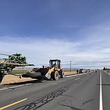 Traffic delayed on SR 283 near George