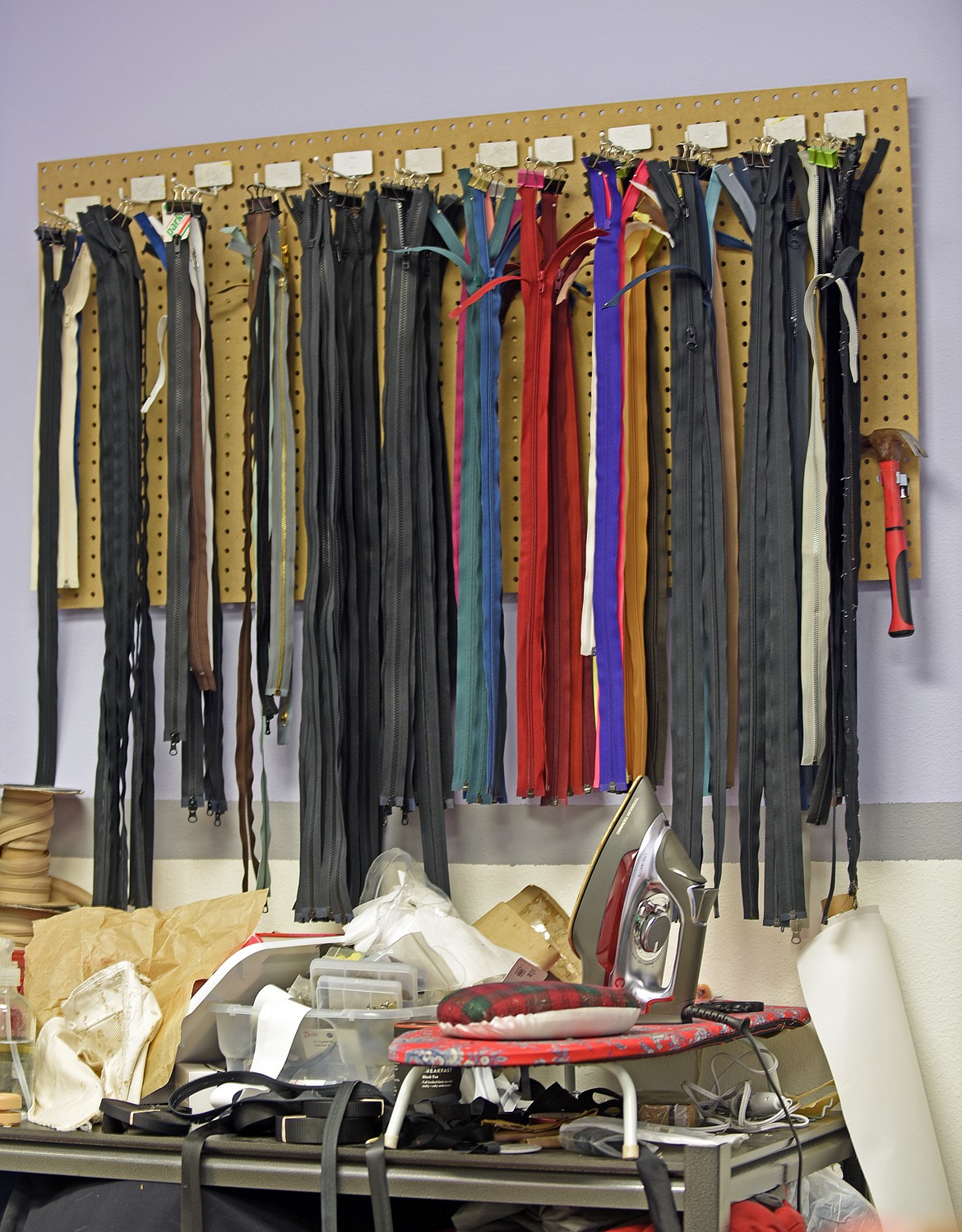 Zipper replacement is one of Stob's speciaties at Super Bloom Gear Repair in Whitefish. (Julie Engler/Whitefish Pilot)