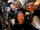 Artemis II astronauts make long-distance call to the space station as they head home from the moon