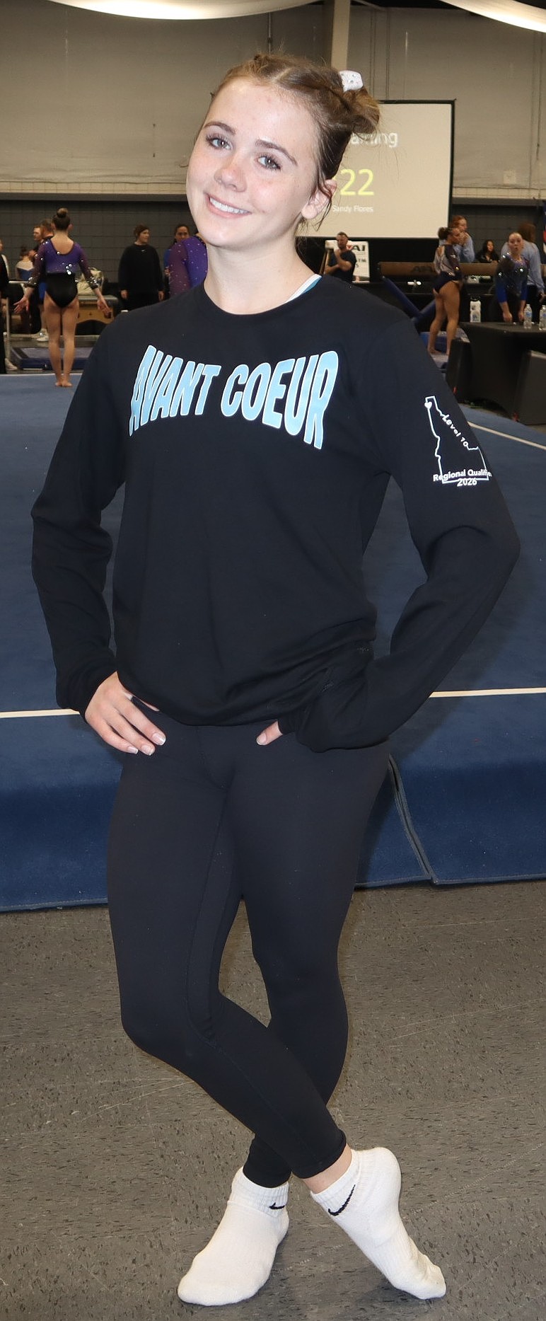Courtesy photo
Avant Coeur Gymnastics Level 10 Claire Traub at the Region 2 Championships in Pasco, Wash.