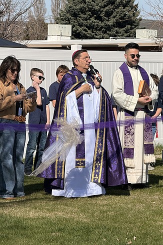 St. Rose breaks ground on prayer garden, wedding space