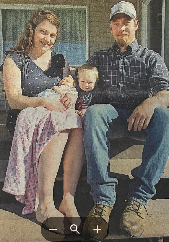 The Underdahl family poses in 2016 for its first family photo. The Underdahls are, from left, Ashton, Aurelia, Archer and Scott.