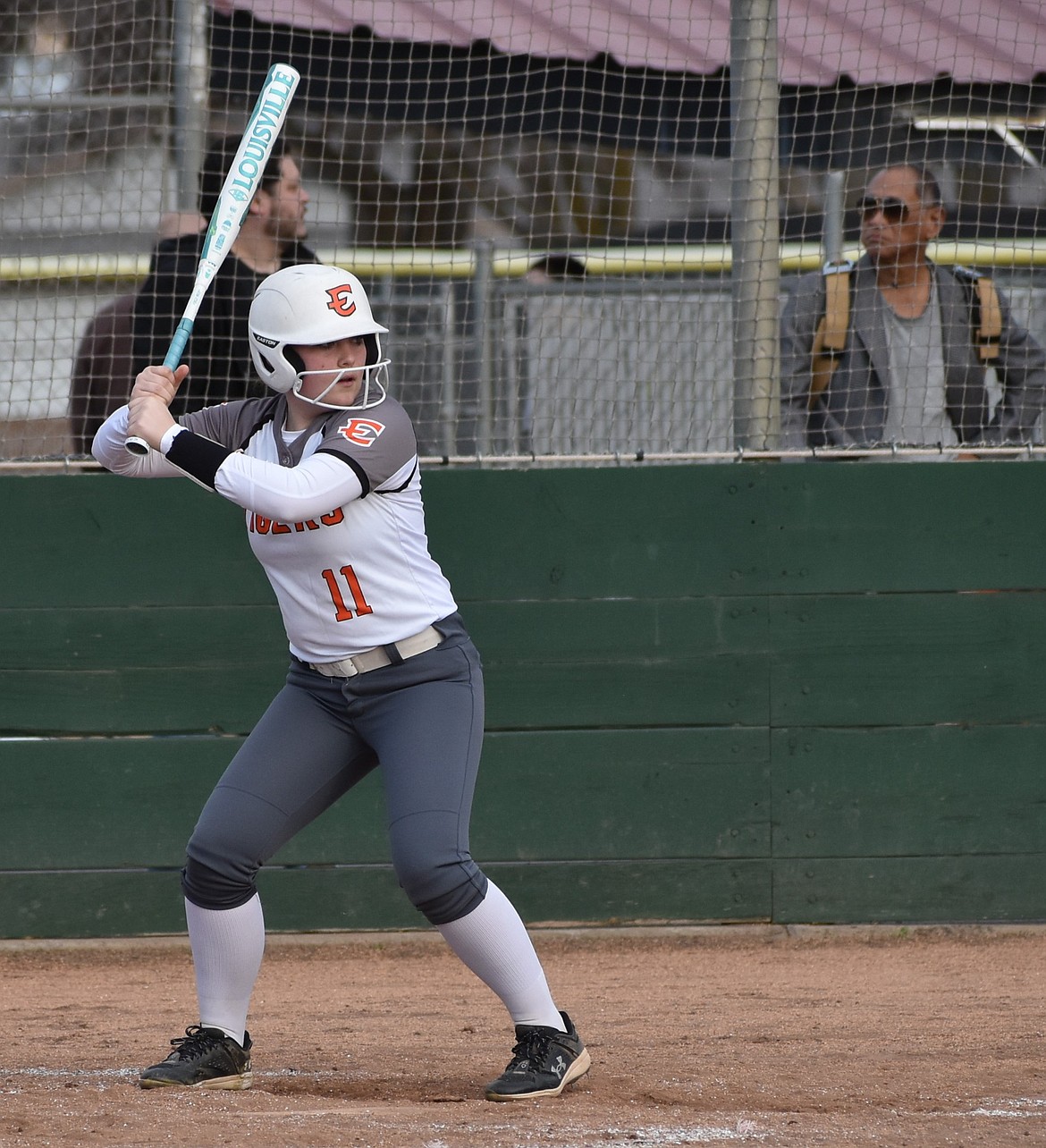 Ephrata’s Haley Trusty prepares to swing at a pitch during a previous home doubleheader.