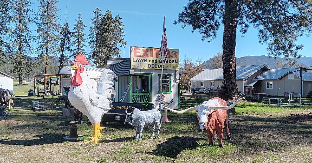 Couple pivots from antiques to eclectic yard art imports