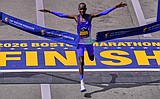 Defending champion John Korir breaks Boston Marathon record and Sharon Lokedi also repeats