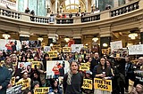 Animal welfare protesters converge on Wisconsin governor's office seeking release of beagles
