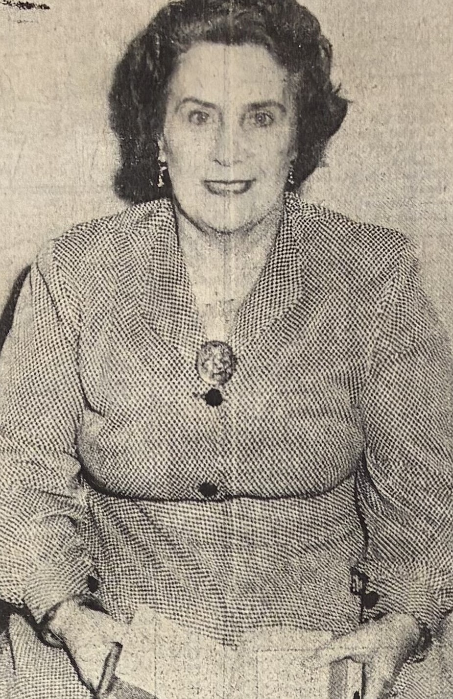 Shown in April 1956, Dr. Victoria Carbury of the Hitching Post officiated at nearly 1,000 weddings the previous year.