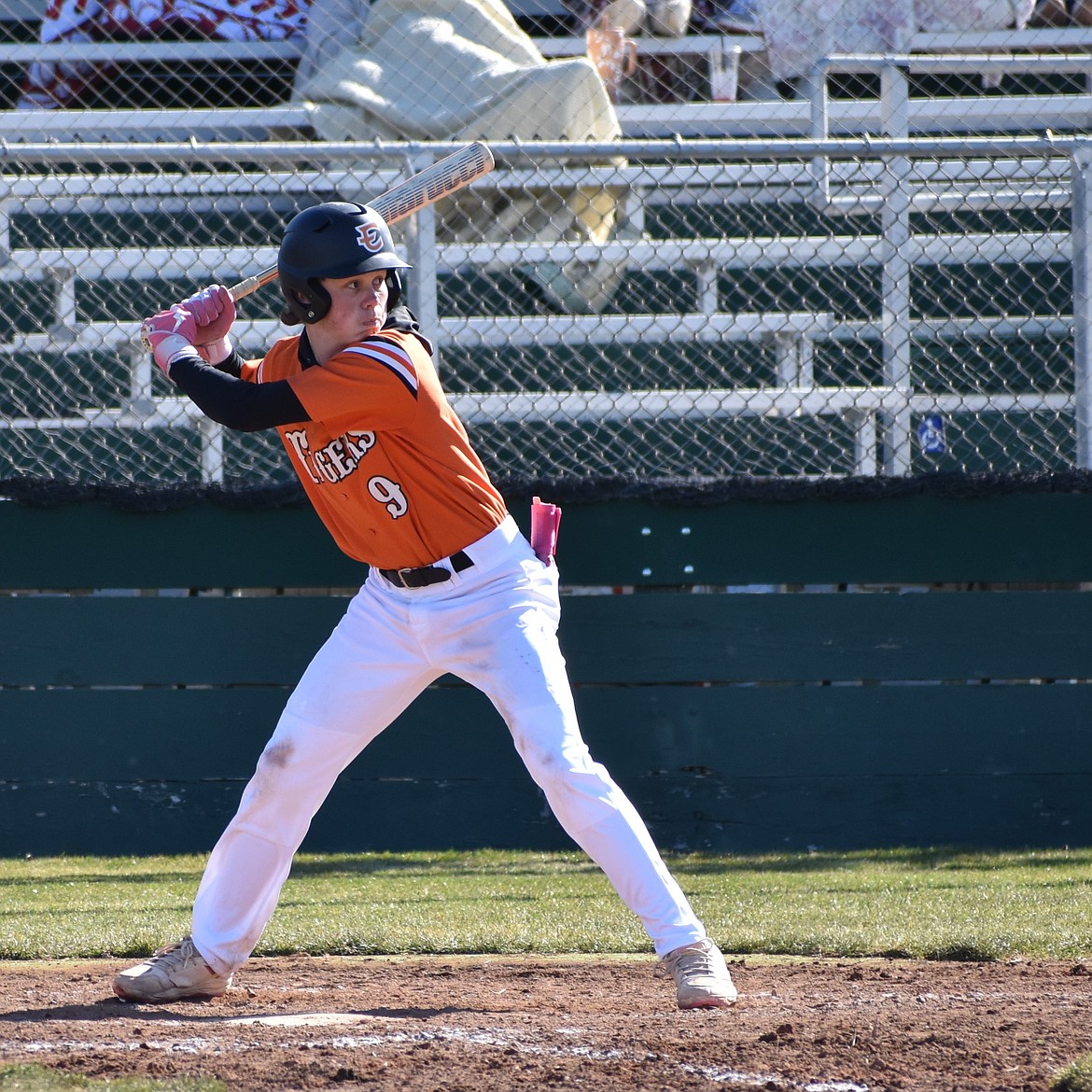 Ephrata’s Clayton Wolther prepares for the oncoming pitch earlier this season.