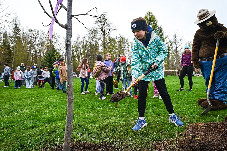 PHOTOS: Third-graders celebrate Arbor Day at Kalispell's Lawrence Park