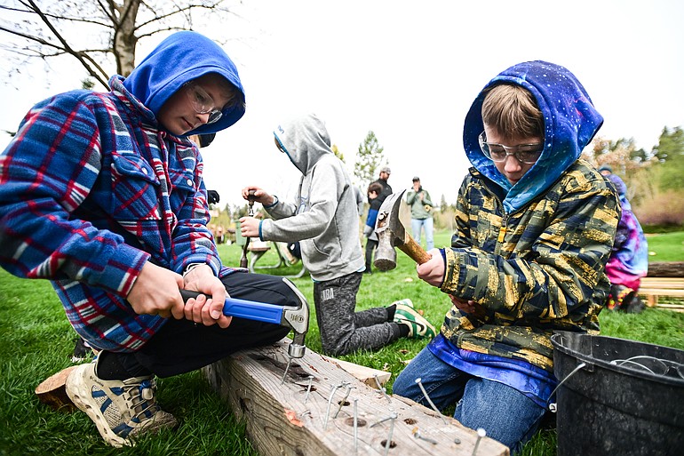 PHOTOS: Third-graders celebrate Arbor Day at Kalispell's Lawrence Park