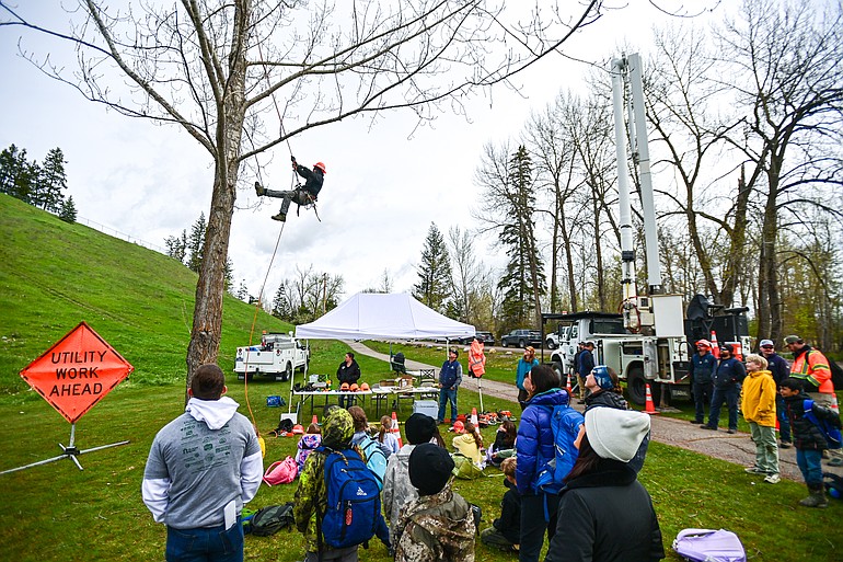 PHOTOS: Third-graders celebrate Arbor Day at Kalispell's Lawrence Park