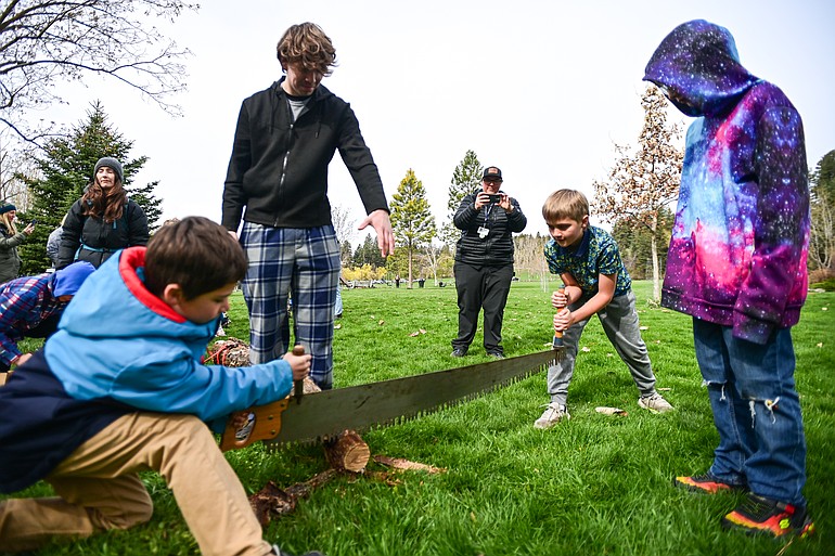 PHOTOS: Third-graders celebrate Arbor Day at Kalispell's Lawrence Park