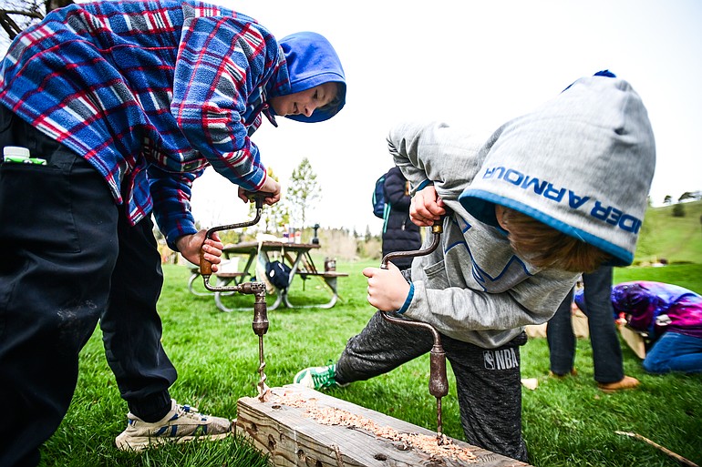 PHOTOS: Third-graders celebrate Arbor Day at Kalispell's Lawrence Park