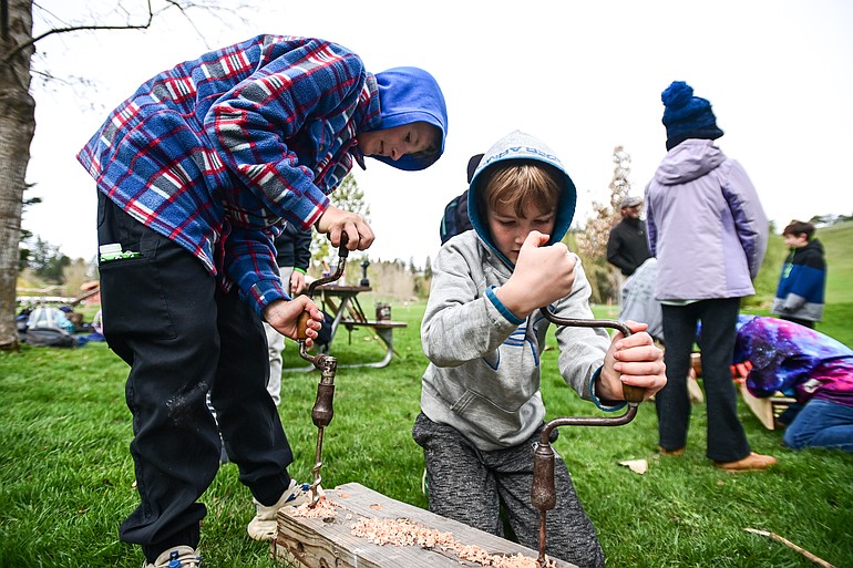 PHOTOS: Third-graders celebrate Arbor Day at Kalispell's Lawrence Park