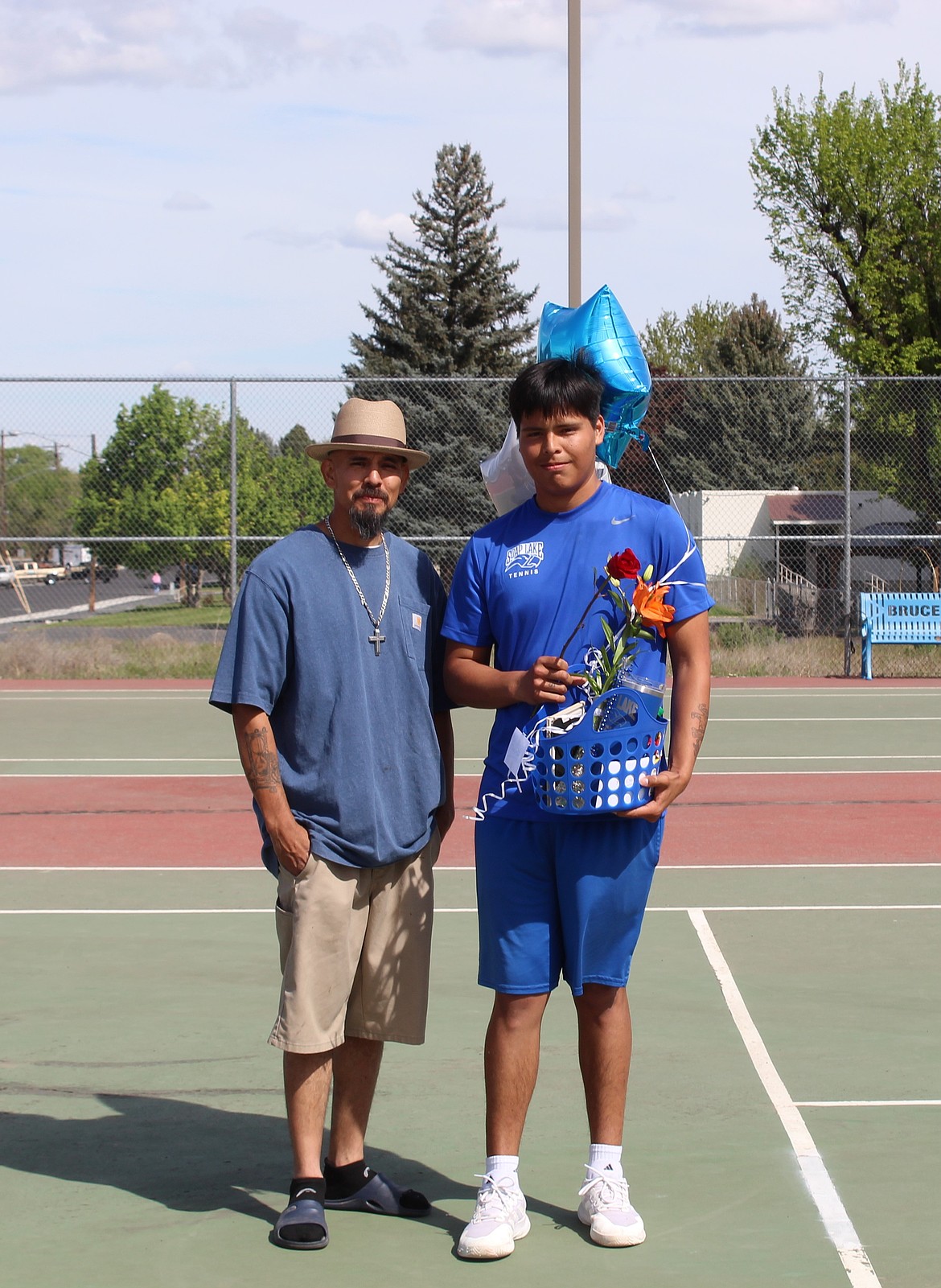 Eagles player Francisco Ortega is honored on his senior night Tuesday.