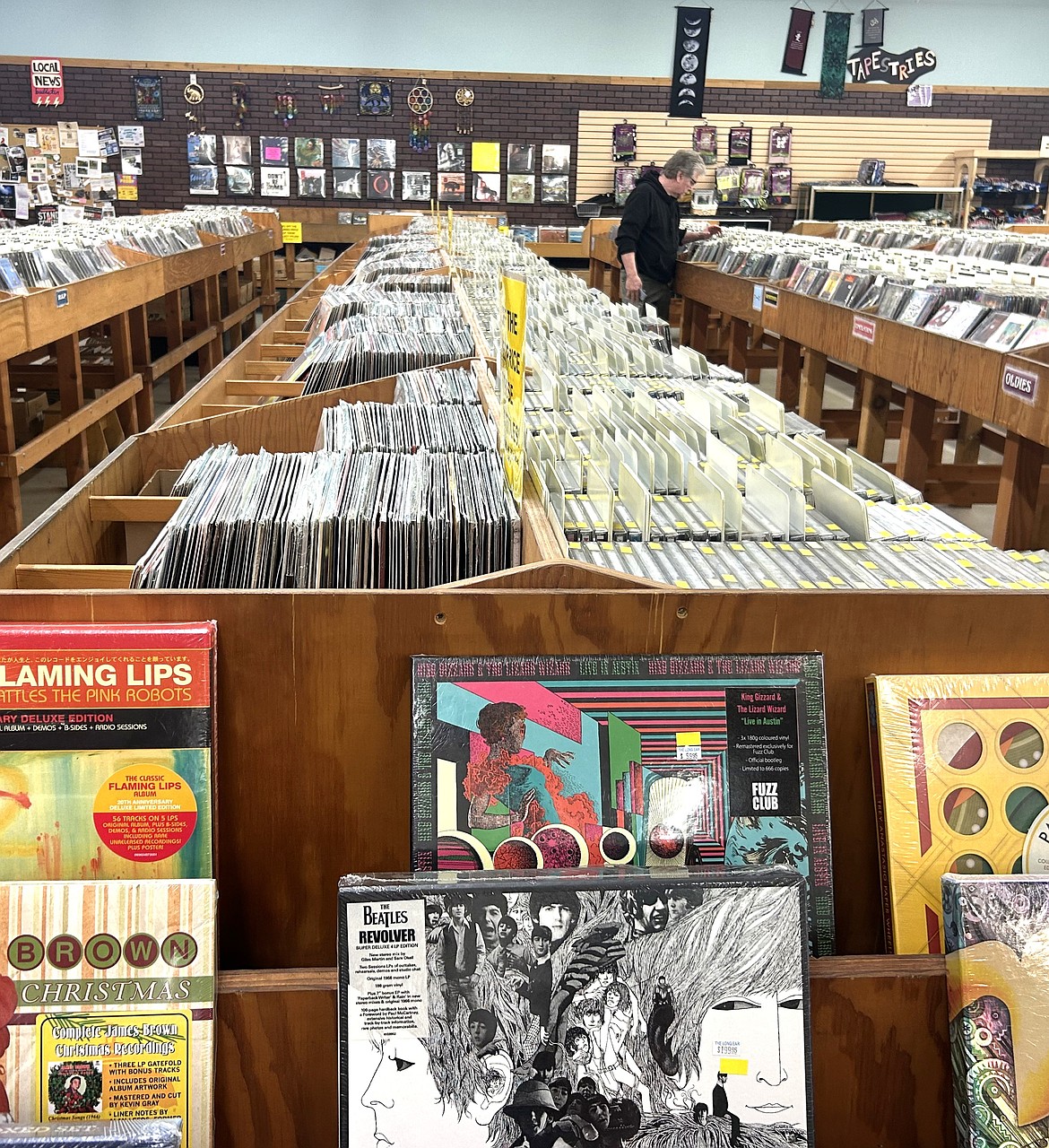A customer peruses the offerings at The Long Ear on Tuesday.