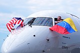The first direct US-Venezuela commercial flight in 7 years lands in Caracas