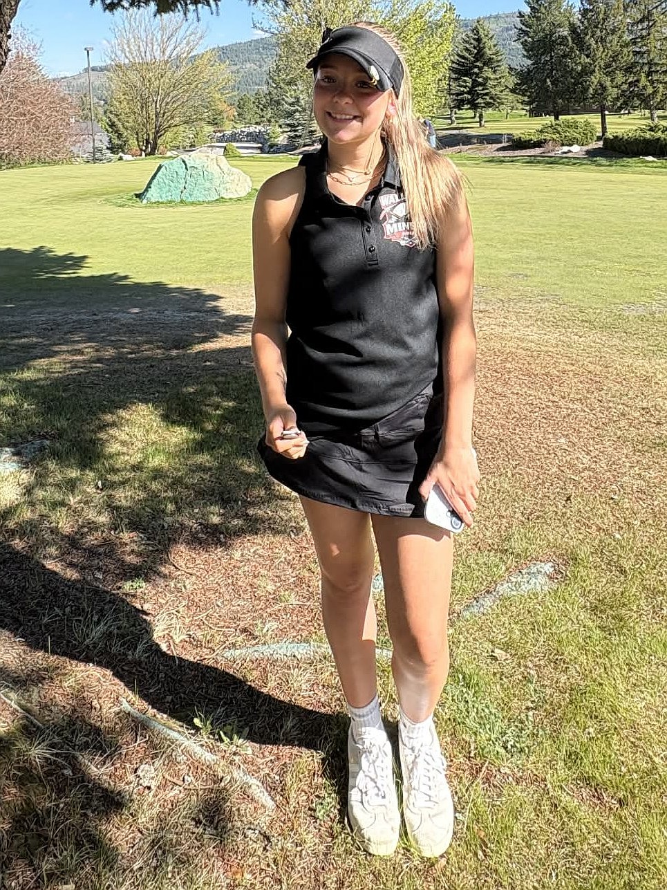 Courtesy photo
Wallace junior Kayden Stutzke shot an 88 to earn girls medalist honors at the Priest River Invitational on Thursday at StoneRidge Golf Course in Blanchard.