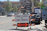 Concrete pour closes Sherman Avenue