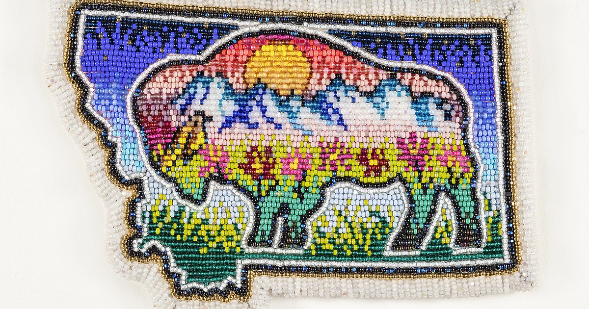 Beaded artwork to represent Montana in America 250 Time Capsule