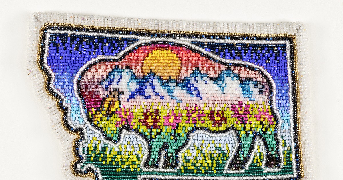 Beaded artwork to represent Montana in America 250 Time Capsule