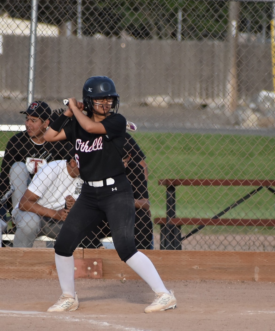 Maria Tapia from the Huskies steps up to bat during Friday’s game against Toppenish.