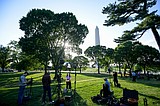 Secret Service says suspect opened fire on them and was shot in exchange near Washington Monument