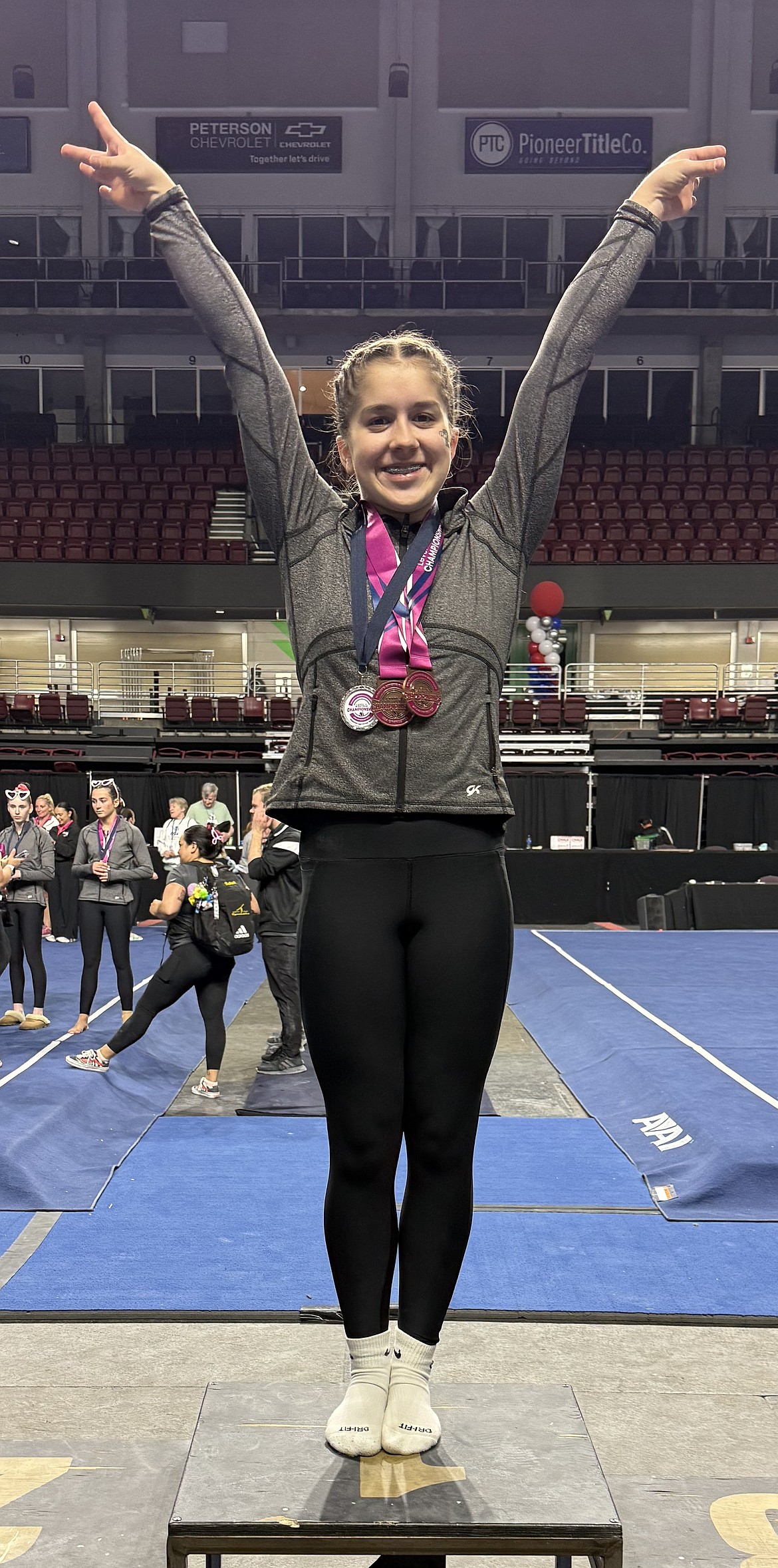 Courtesy photo 
Avant Coeur Gymnastics Level 9 Lexie Gersdorf medaled on Vault and Beam for Senior 3s, taking 6th Place on Vault and 5th Place on Beam at the Western National Championships in Boise, against the top Level 9s on the Western side of the United States.