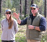 U.S. Sen. Sheehy tours forestry project in south Lincoln County