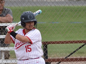 Huskies senior Maylen Valdez steps up to bat during the district play in game against Toppenish Wednesday afternoon.