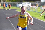 Misner wins three events for Loggers at county meet