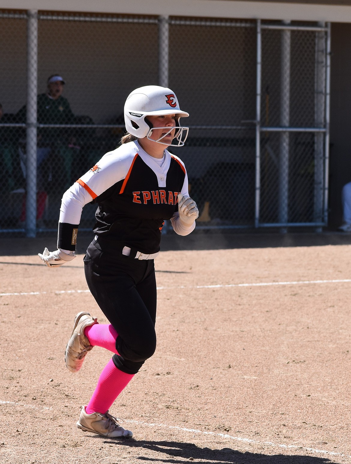 Riley Trusty from Ephrata runs toward first base in a road matchup earlier in the season.