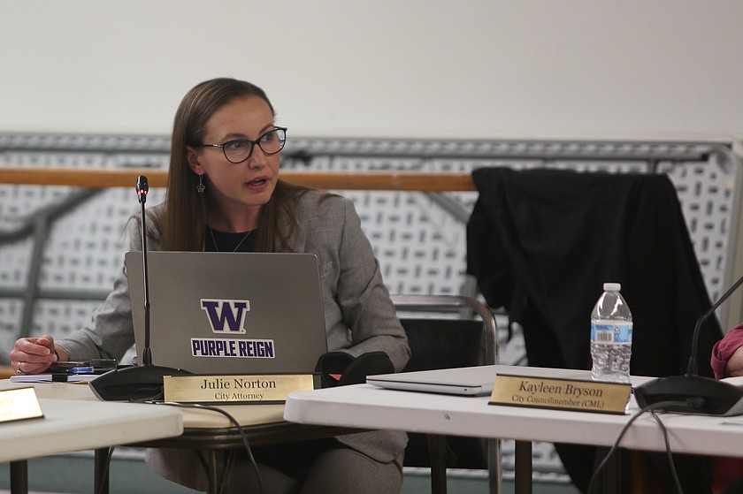 City Attorney Julie Norton withdrew her resignation to end attorney services on May 19 after several of her concerns were addressed. The council unanimously approved the withdrawal of her resignation. However, Mayor Peter Sharp, who is not a voting member of the council, said he opposed the decision.