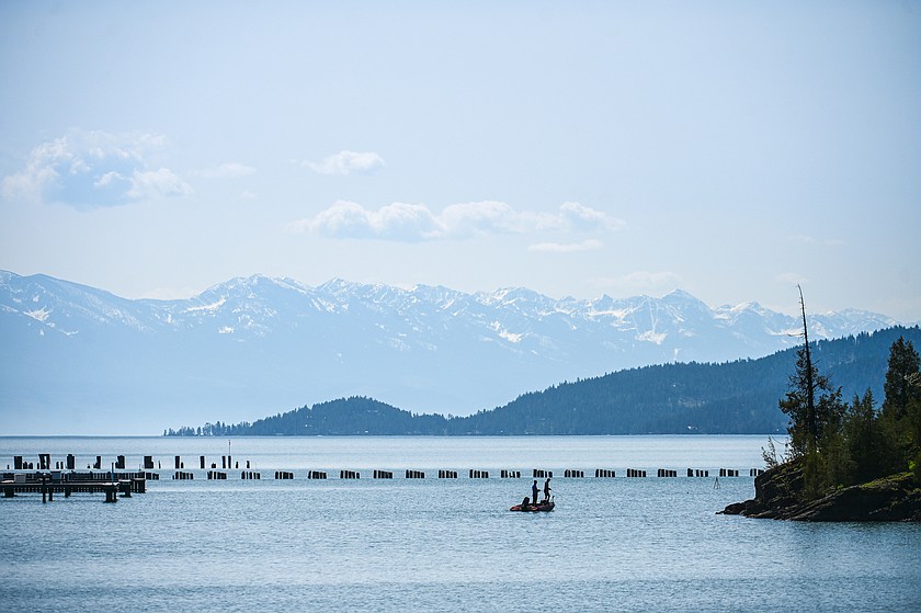 Fishermen cast lines into Flathead Lake in Somers on Saturday, May 2. (Casey Kreider/Daily Inter Lake)