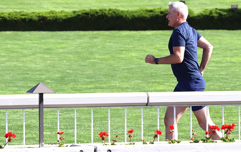 Thousands of geraniums planted outside Resort, other Hagadone properties