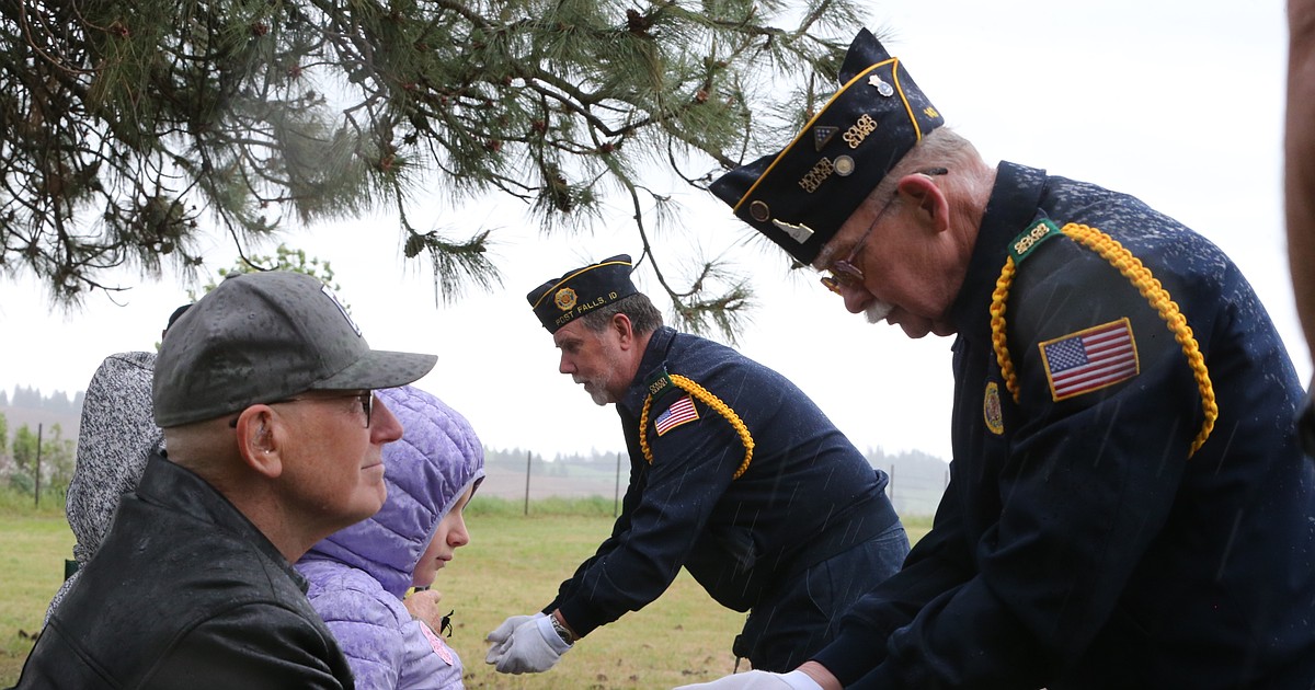 Markers, honors bestowed to veterans interred in Mica Peak Cemetery